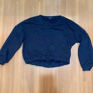 Navy Blue cropped sweater